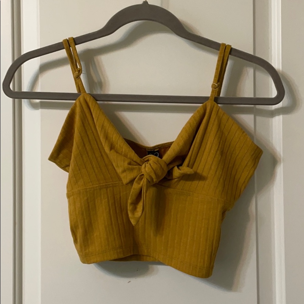 Yellow tie top